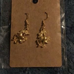 Beautiful handmade unicorn earrings